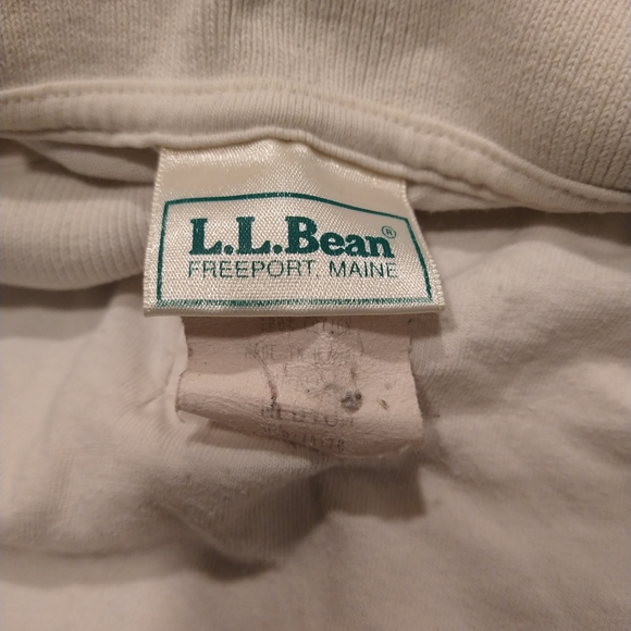 '90s vintage LL Bean polo M white USA made measurement Good condition ridley tur - Picture 3 of 6